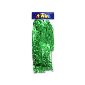 Green tinsel wig | bulk buys