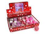 Valentine putty filled spin top display | bulk buys