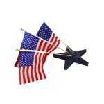 Resin star flag holder | bulk buys