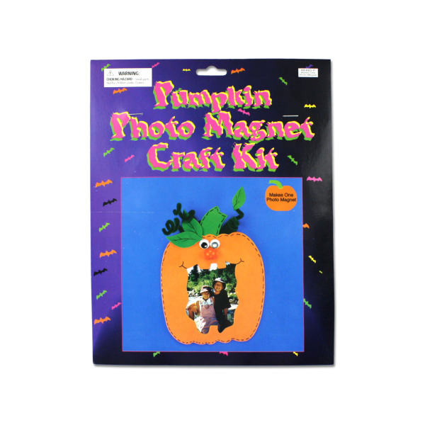 Pumpkin photo magnet craft kit | bulk buys