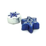 Metallic Snowflake Candles | bulk buys