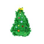 Fleece tied Christmas tree pillow craft kit | bulk buys