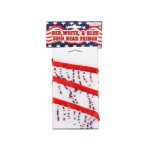 Red, white and blue seed bead fringe | bulk buys