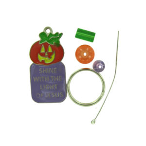 Beaded Christian Pumpkin Key Chain Craft Kit | bulk buys