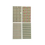 4 sheet holiday epoxy bubble stickers assorted designs | bulk buys