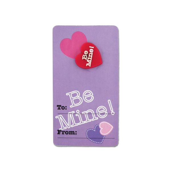 Valentine Girl Pins On Cards | bulk buys