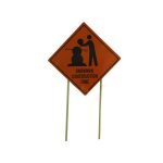 Snowman Construction Zone yard sign | bulk buys