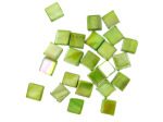 8MM Green Sq Fw Shell Beads | bulk buys