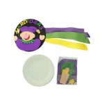 Mardi Gras Tambourine Paper Plate Craft Kit | bulk buys