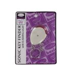 Sonic key finder with flashing light