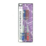 Pocket screwdrivers, package of 4