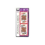 Plastic-coated playing cards, pack of 2 sets