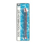 Dog toothbrush set, pack of 2
