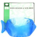 Fish-shaped holder with scrubber included