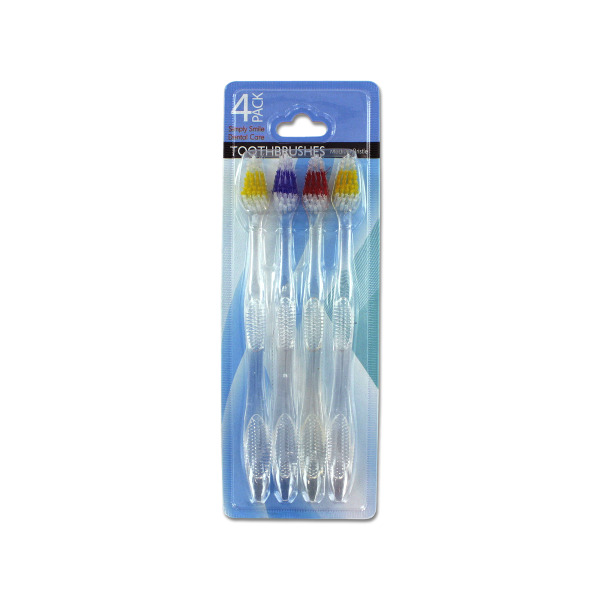Medium bristle toothbrush set