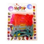 Plastic barrettes, various colors