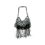 Handmade Knit Bag with Suede Fringe | bulk buys