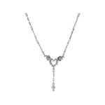 Michele Caruso Spiked Heart With Wings Open Link Necklace | bulk buys