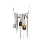 Authentic Nikki Chu Silver Tone Opera Length Tassle Necklace | bulk buys