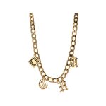 Authentic Nikki Chu Gold Chunky Charm Necklace | bulk buys