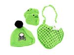 Green Knit Bag with Booties, Beanie and Mittens | bulk buys