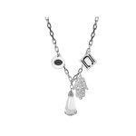 Authentic Nikki Chu Silver Cable Link Necklace With Charms | bulk buys