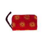 Mini Velvet Zipper Pouch with Metallic Accents | bulk buys