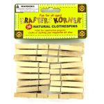 Natural Wood Craft Clothespins