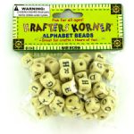 Small Wooden Alphabet Beads