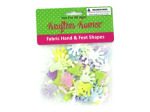 Fabric hand and feet shapes for crafting | krafters korner