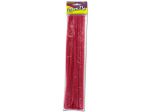 Bright pink chenille stems, pack of 25 | bulk buys