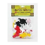 Farm animals felt stickers