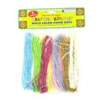 9 Pack multi-colored paper rope