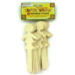 Wood shapes, assorted, pack of 12