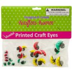 Colored wiggly craft eyes