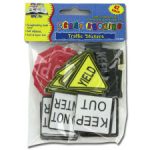 Traffic sign foam stickers