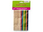 Multi-color grooved craft sticks | krafters korner