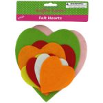 Felt heart shape cut-outs