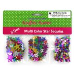 Star-shaped craft sequins