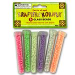 Glass craft beads in tube