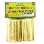 Miniature wood craft sticks