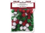Tinsel pom poms | bulk buys