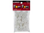 White craft pompoms | bulk buys