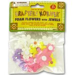 flowers with jewels 25pc