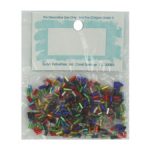 Multi-colored bugle beads