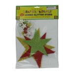 Glitter foam star stickers