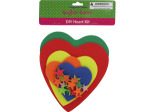 Do-it-yourself foam heart craft kit | krafters korner