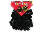 Black craft pom poms | bulk buys