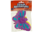 Foam Butterflies with Glitter | bulk buys