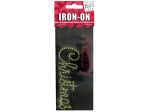 Merry Christmas Rhinestone Iron-On Transfer | bulk buys